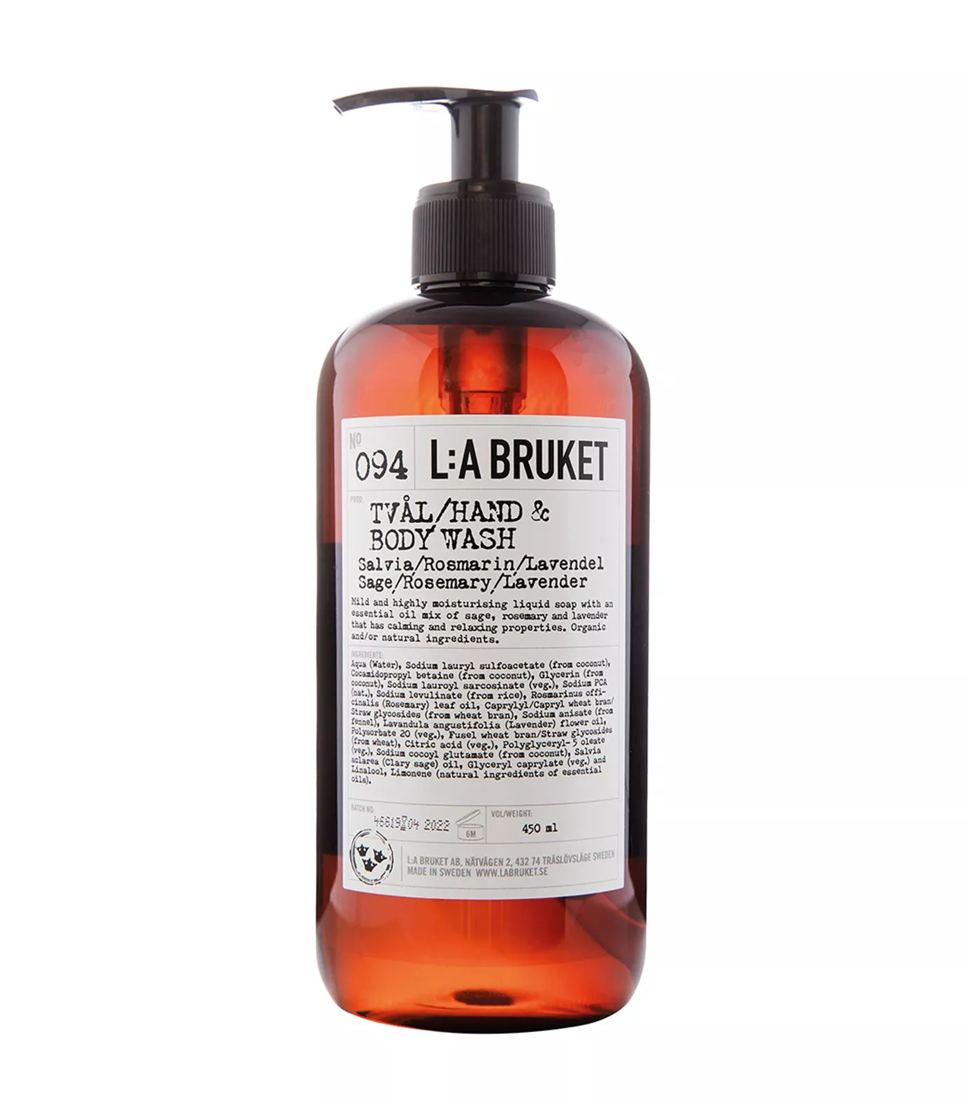 094 Hand & Body Wash Sage/Rosemary/Lavender