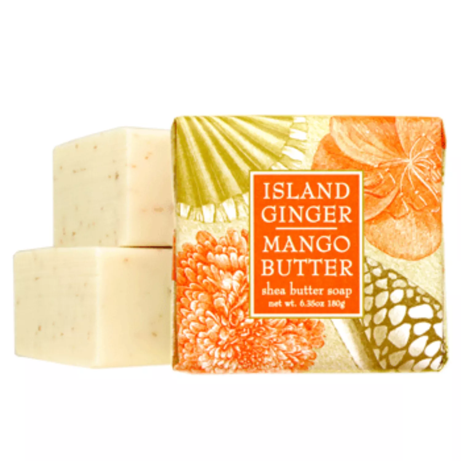 1.9 oz. Island Ginger Mango Shea Butter Mini Wrapped Soap