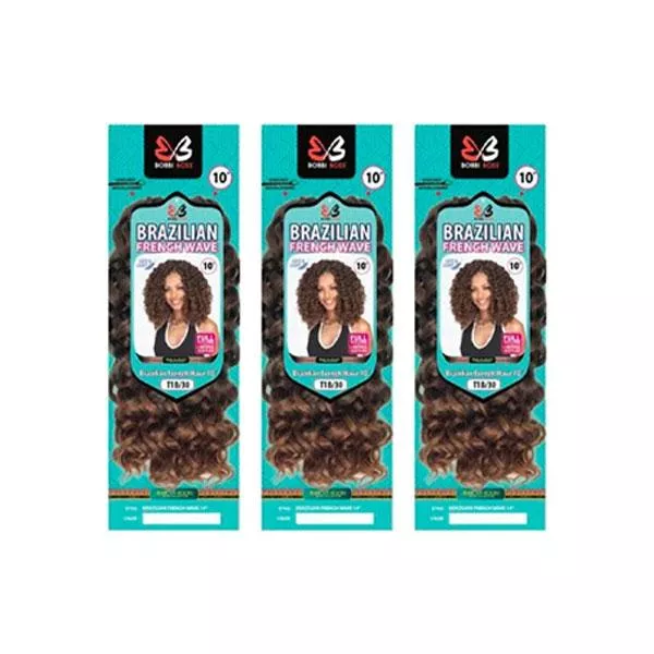 [3 Pack Deal] Bobbi Boss African Roots Collection Crochet Braid – BRAZILIAN FRENCH WAVE 10