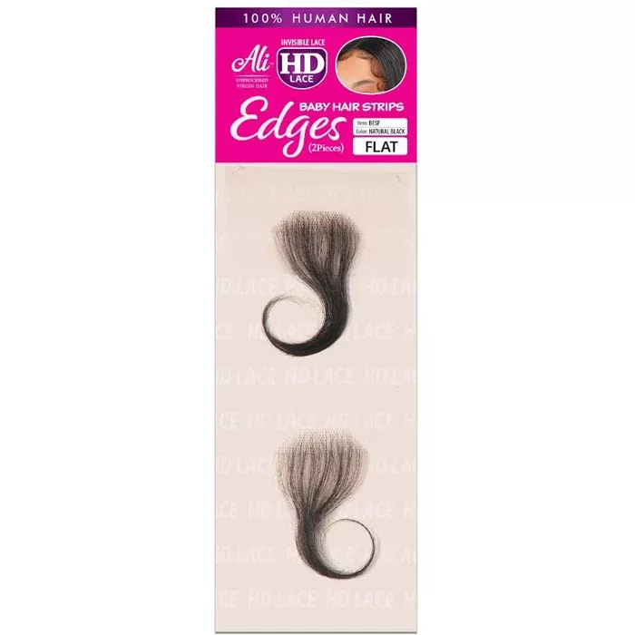 Ali 100% Human Hair HD Lace Baby Hair Strips Edges (2 pieces) – FLAT S