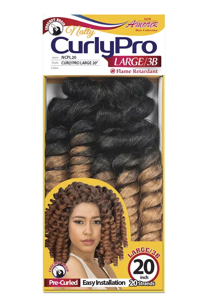 Amour Hair Collection Natty Curly Pro 20″ Large 3B NCPL20