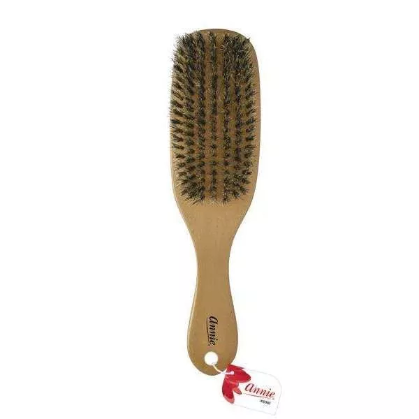 Annie Soft Wave Brush 100% Pure Boar Bristles Gold #2083