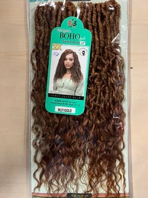 BOBBI BOSS CROCHET BRAID NU LOCS BOHO FRENCH DEEP