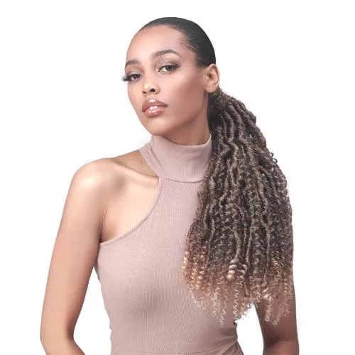 Bobbi Boss Human Hair Blend Tress Up Ponytail MOD042 Nu Locs Water Boh