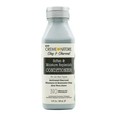Creme Of Nature Clay & Charcoal Soften & Moisture Replenish Conditione