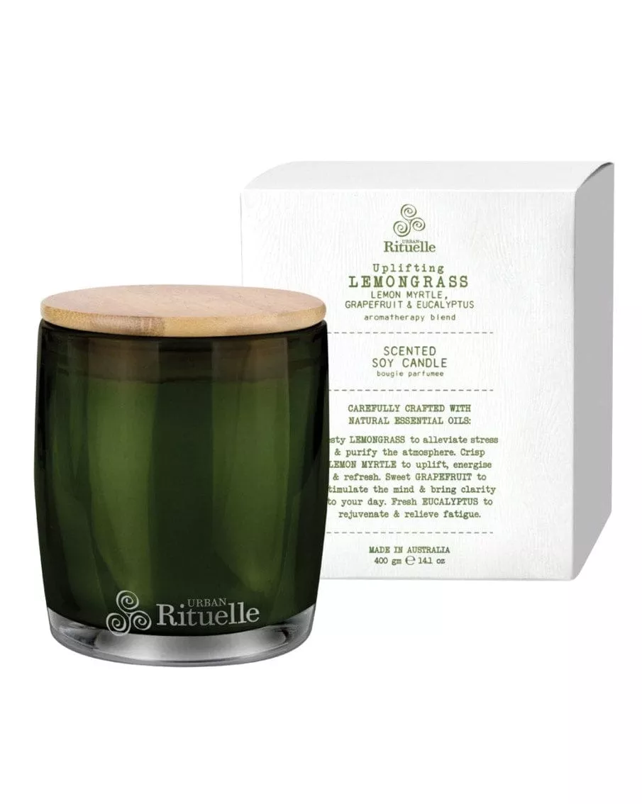 Flourish Organics 400gm Candle – Lemongrass