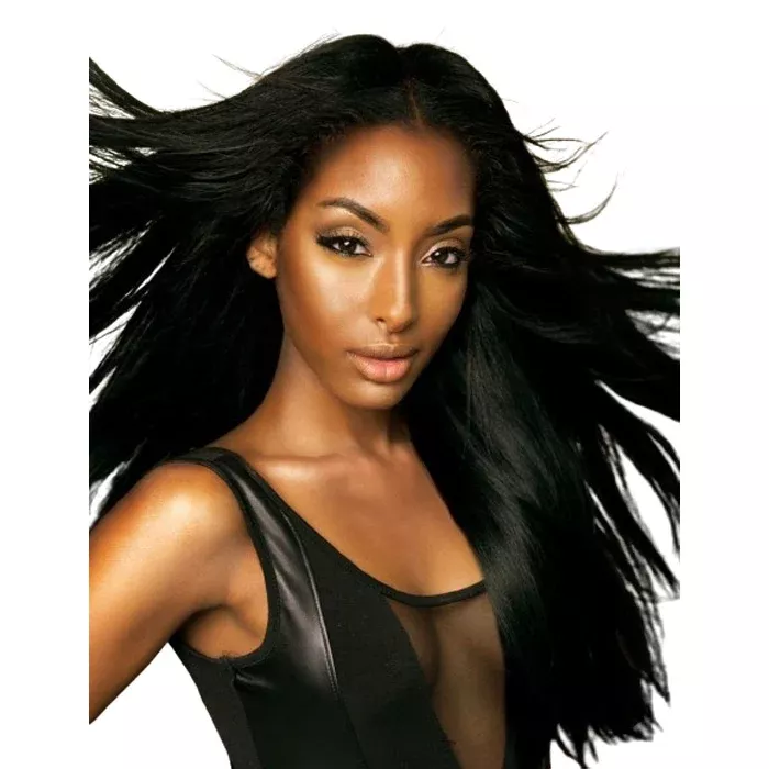 Melanin Queen Human Hair Weave YAKY STRAIGHT 10-18 Inch