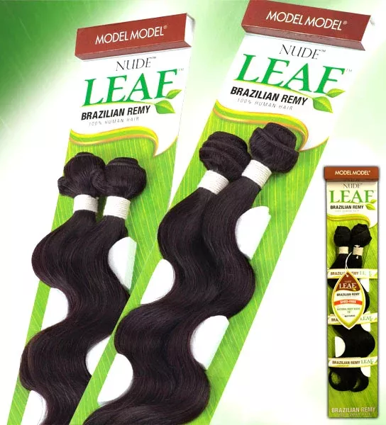 Model Model Nude Leaf Brazilian Remy 100% Human Hair Weave - NATURAL BODY WAVE 10" - 18"
