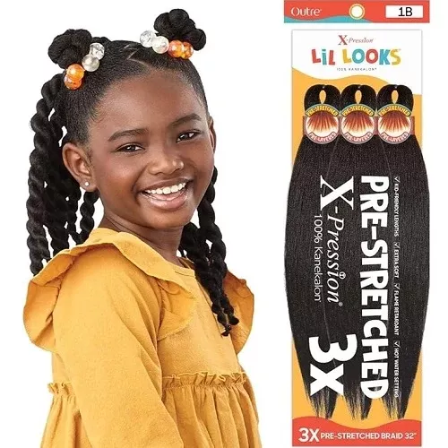 Outre X-Pression Lil Looks Synthetic Braid – 3X CALMING Braid 32 INCH