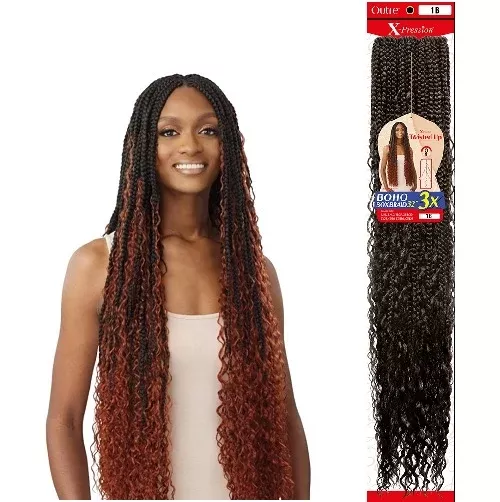 Outre X-Pression – Twisted Up – 3X Boho Box Braid 32 INCH