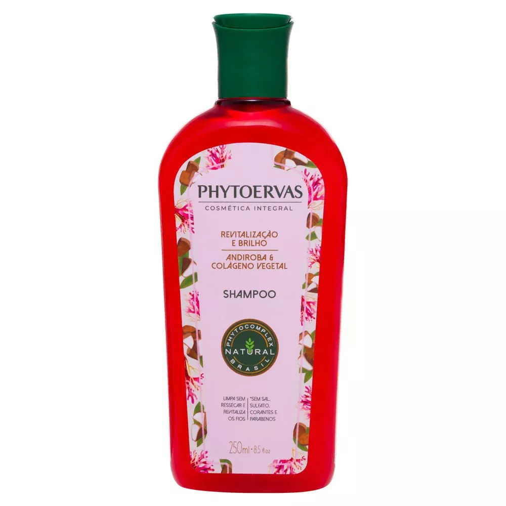 Phytoervas Shampoo Revitalization and Glow Andiroba and Vegetable Collagen 250ml