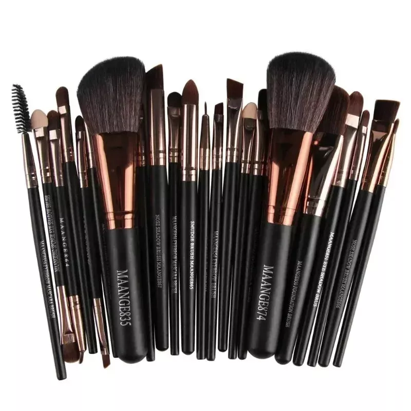 Professional Makeup Brushes 22pcs Coffee