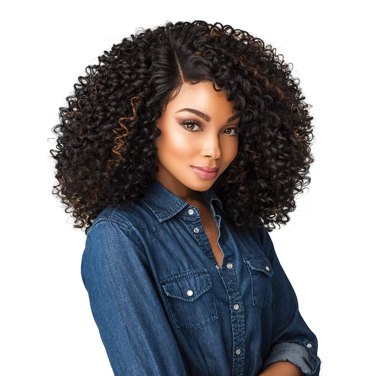 Sensationnel Synthetic Lace Front Wig Empress Edge Curls Kinks N Co The Show Stopper