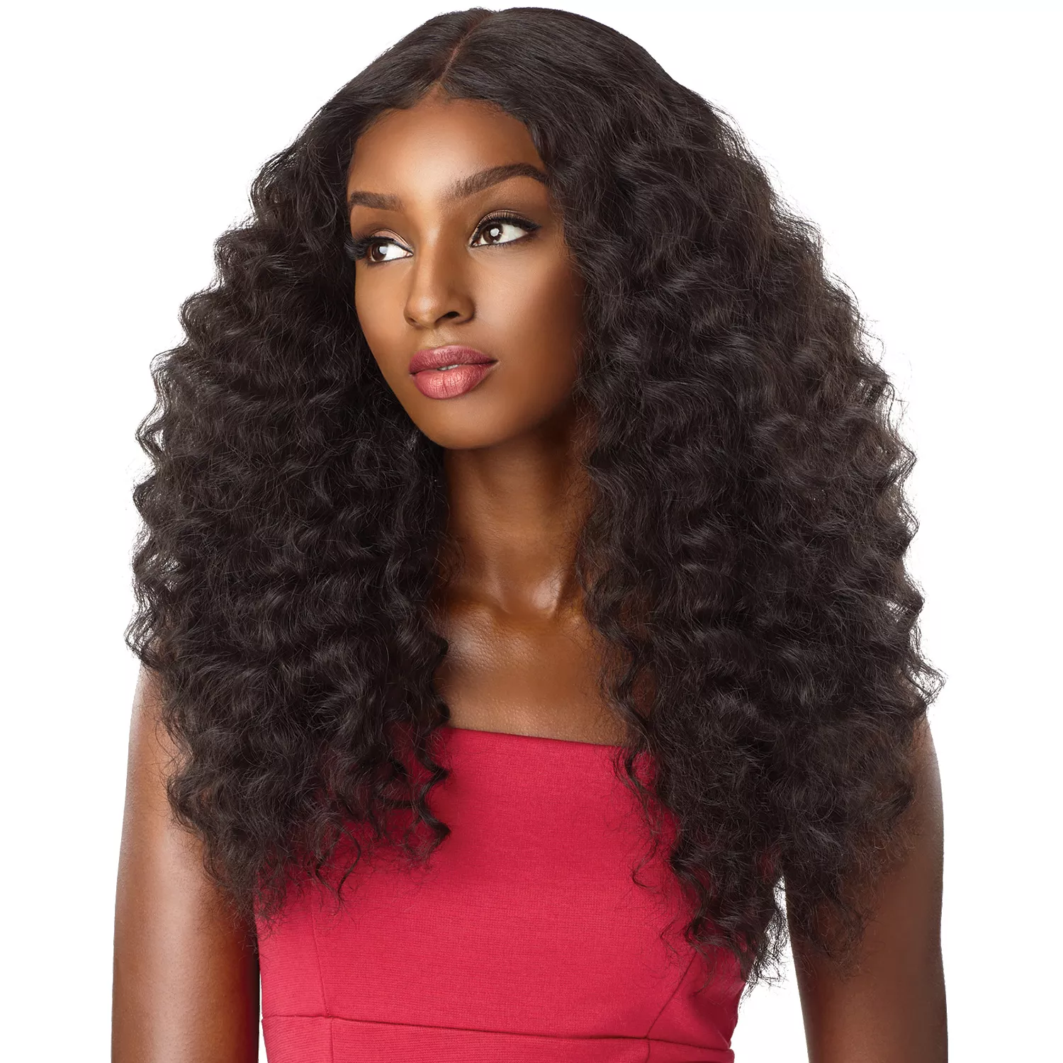 Sensationnel Synthetic Lace Front Wig Empress Edge Natural Center Part Amani