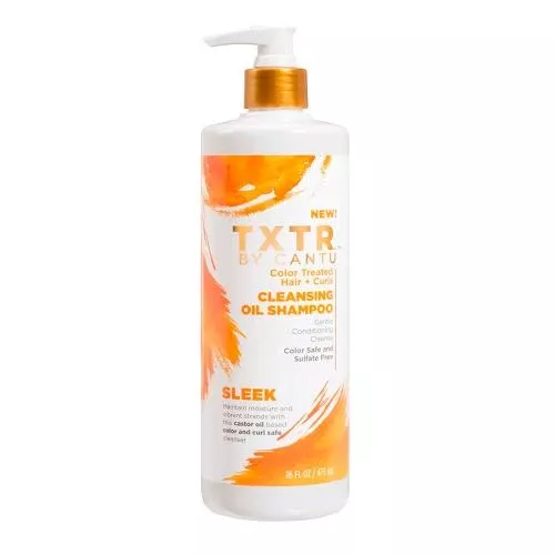 TXTR By Cantu Color Treated Hair Curls Cleansing Oil Shampoo 16oz