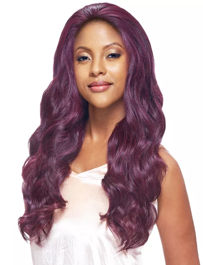 Vanessa Honey-2 Brazilian Human Hair Blend Swissilk Lace Front Wig T2HB TAGUS