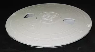 Waterway 9-7/8" Round Renegade Skimmer Lid & Mounting Ring Assembly, White