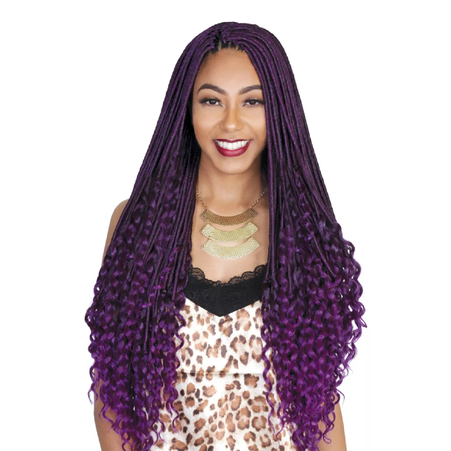 Zury Synthetic Hair Crochet Braids Zury Loc Deep Curl (Goddess Loc)